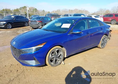 2021 Hyundai Elantra Sel z USA, uszkodzony, nr VIN KMHLN4AG9MU089711